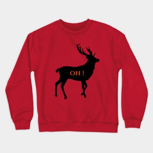 Deer on Christmas best Gift for Christmas Crewneck Sweatshirt